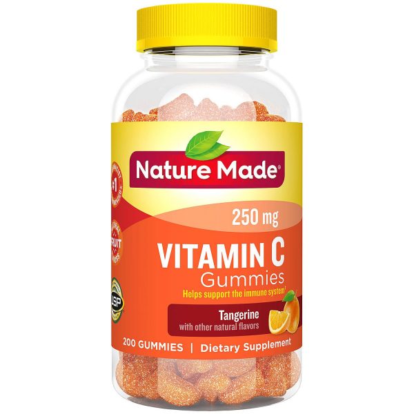  Nature Made Vitamina C Gomitas para adultos (250 mg por  porción), 2843, 1 : Salud y Hogar