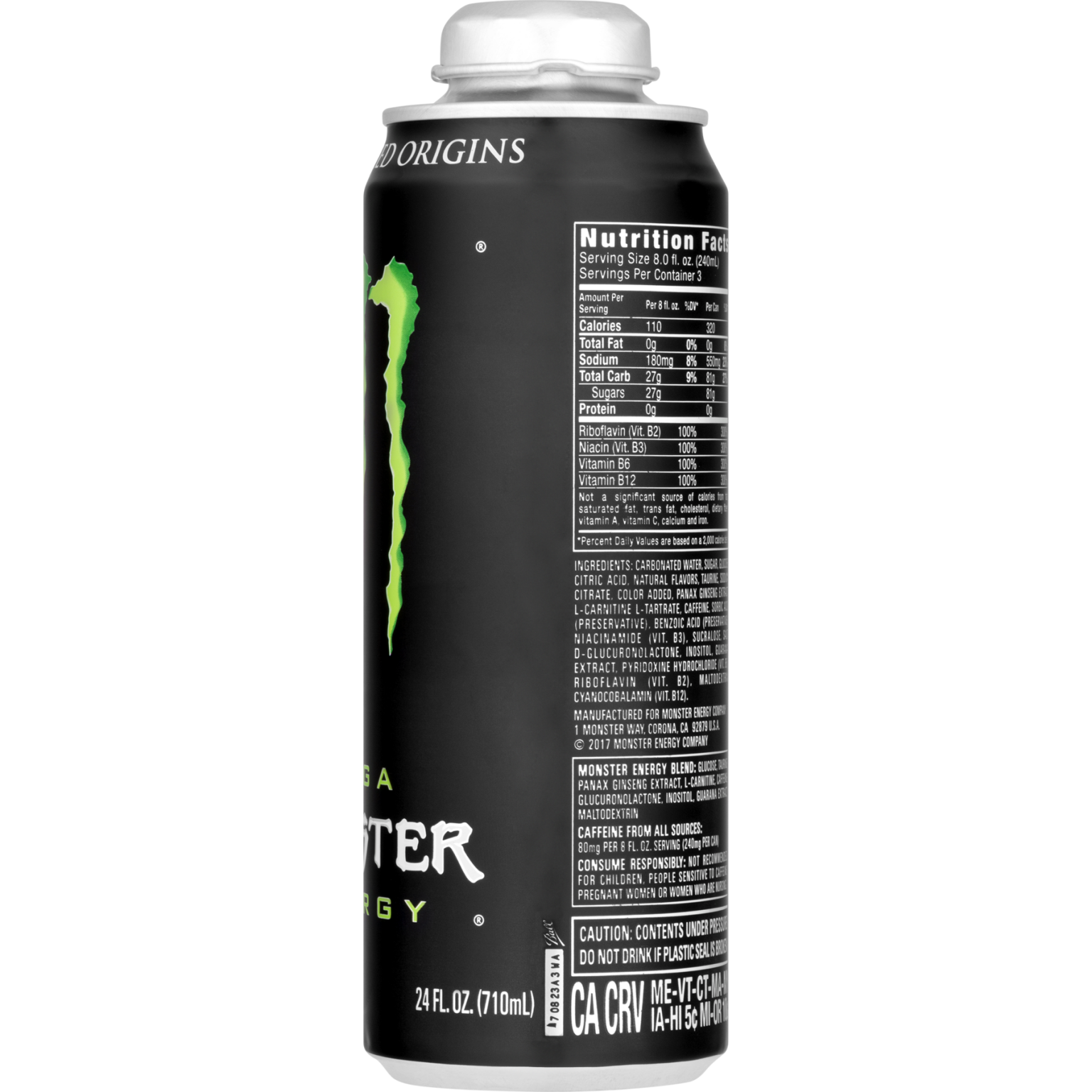 monster energy drink label