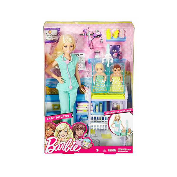 Juego De Doctora Para Bebes Con Muneca Y Accesorios Barbie Itengo