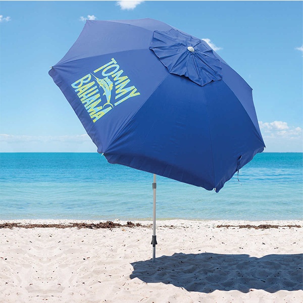 Desplazamiento Estresante acortar Sombrilla De Playa, Color Azul, Tommy Bahama. - iTengo