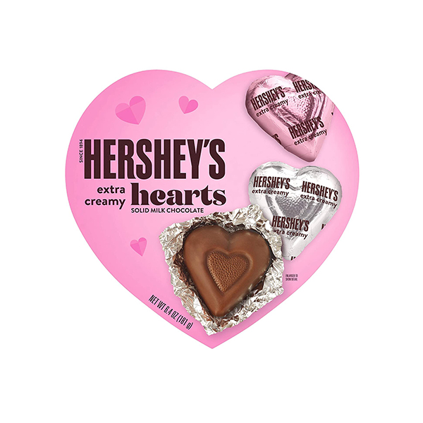 san valentin día chocolates en corazón forma caja, ai generativo