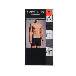 Calvin Klein Calzoncillos bóxer de microfibra para hombre, paquete de 3,  color negro, Negro 