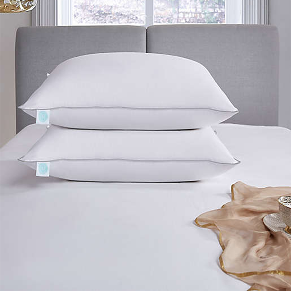  WSZTT - Almohada de plumas blancas para hotel, para dormir,  estéreo, para boda, almohada de algodón, funda de almohada antiplumón  (color E, tamaño: 18.9 x 29.1 in) : Hogar y Cocina