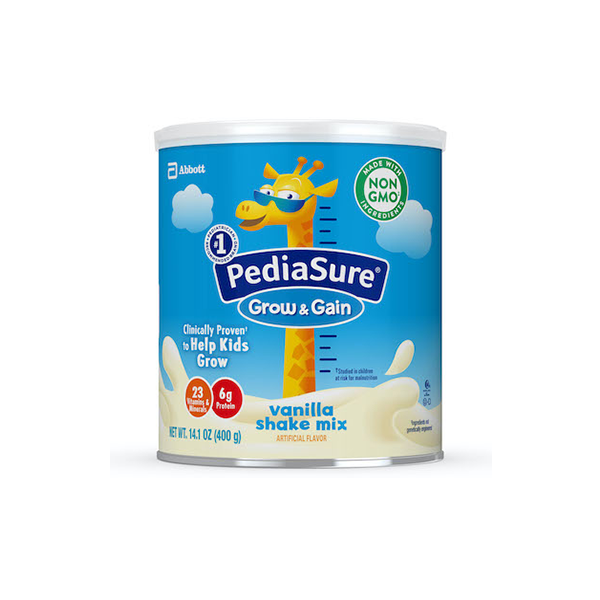  PediaSure Grow & Gain - Polvo de mezcla de batido sin OMG y sin  gluten, batido nutricional para niños, con proteínas, probióticos, DHA,  antioxidantes*, y vitaminas y minerales, vainilla (48 porciones