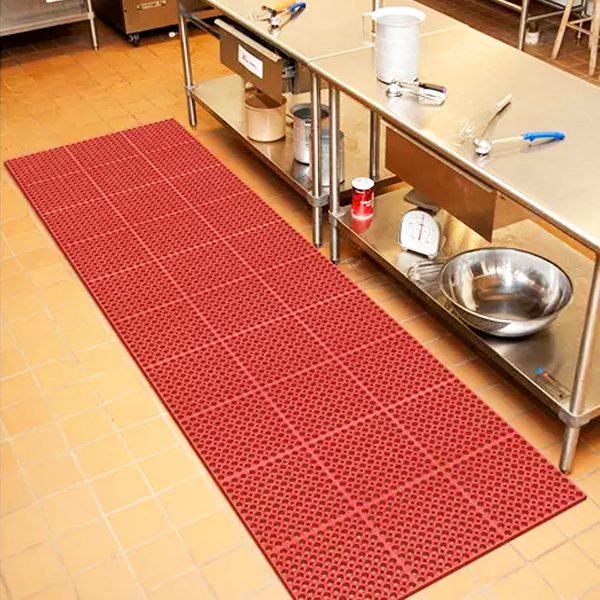 USTIDE Tapete de cocina de granja de 20 x 48 pulgadas, tapete de cocina de  goma antideslizante para piso, duradero, resistente a las manchas, alfombra