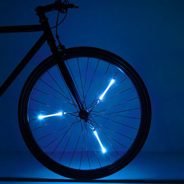 Luces LED Para Bicicletas, Color Azul, Spin Brightz. - iTengo
