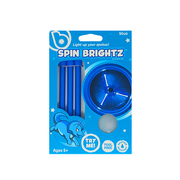 Luces LED Para Bicicletas, Color Azul, Spin Brightz. - iTengo